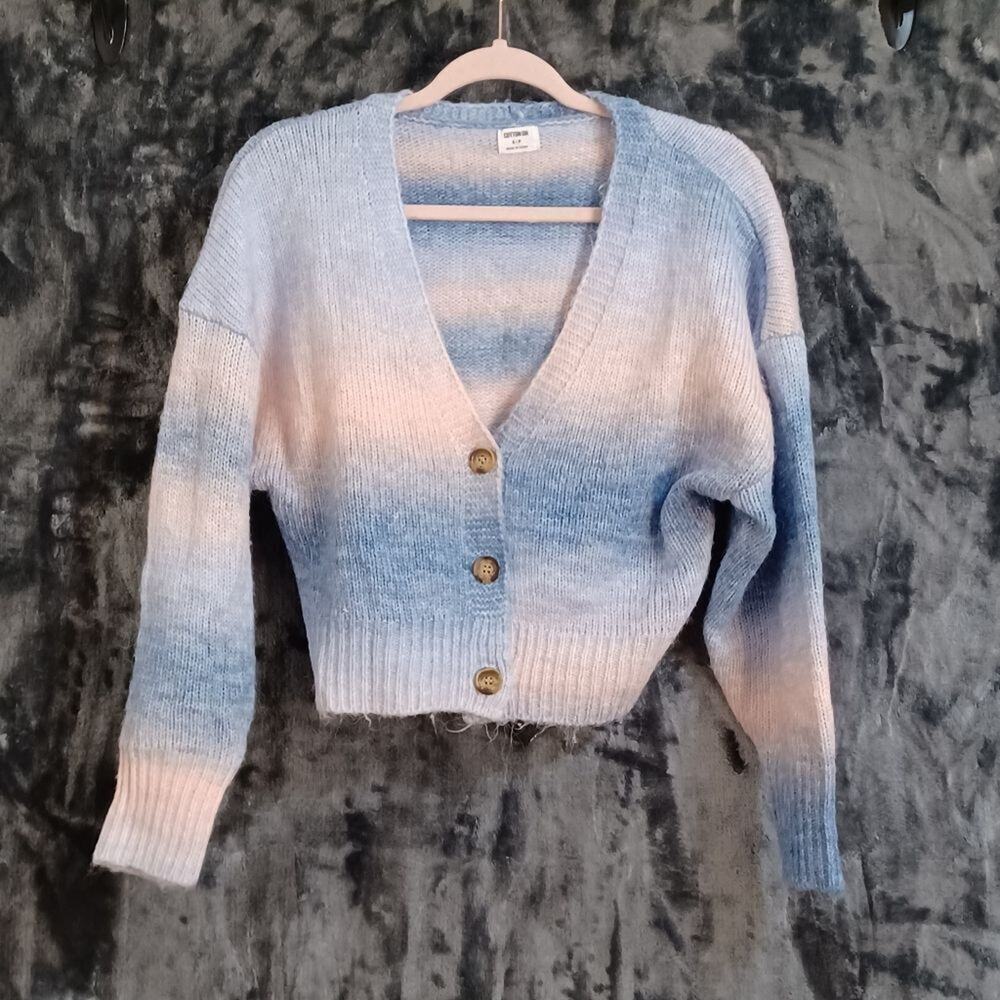 Cotton On Pink Blue Ombre Knitted Sweater Small Aug 2021